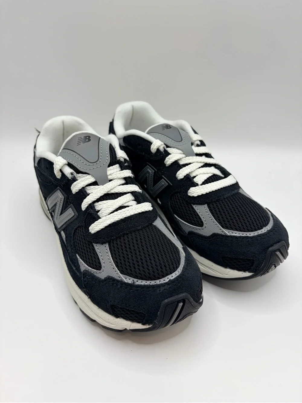 New Balance 2010 Lace Black, Gray & Cream Retro Running Sneakers